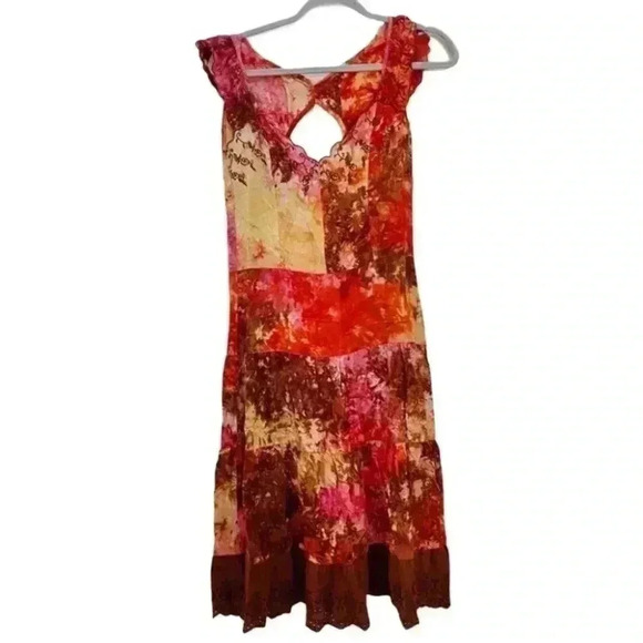 Valija Gitana tiedye gypsy flowy summer dress - Picture 1 of 6